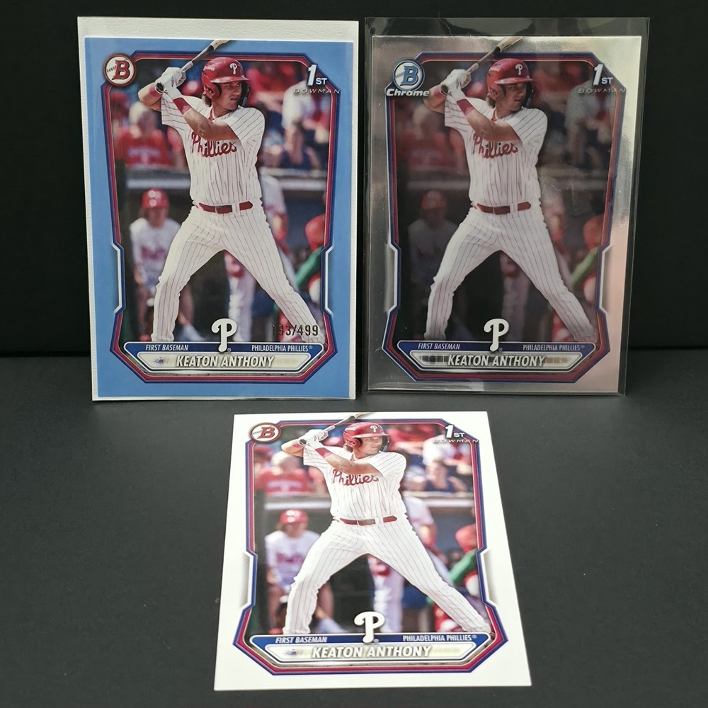 2026 Bowman 1st‎ Keaton Anthony BP-121 Light Blue Paper /499, Chrome 1st Base